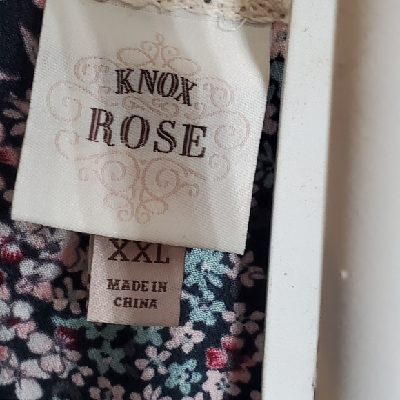 Knox Rose Floral Bohemian Dress with Tassels Sz XXL - Picture 3 of 5